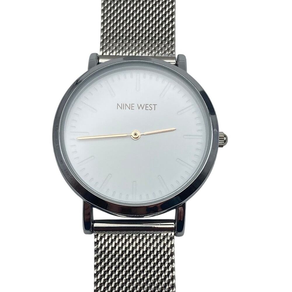 Nine West Women's Liana Minimalist Watch 36mm - New Battery WR 3ATM Adjustable